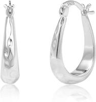 China 2.3g 925 Silver CZ Earrings , Sterling Silver Open Heart Earrings for sale