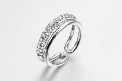 China Custom 925 Sterling Silber Klassiker Großer Ring Chunky Schmuck Steine Stapel Cubic Zirkonia Frauen Ring und Männer Ring 925 zu verkaufen