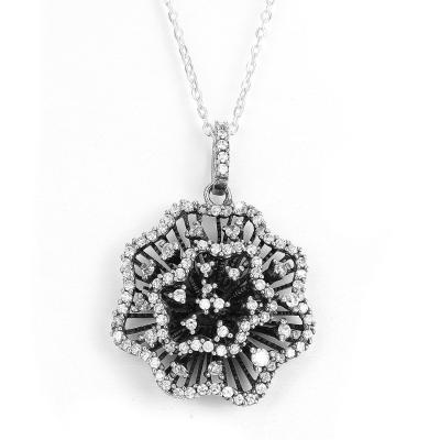 China Affordable Round CZ Pendant 925 Sterling Silver Fashion Jewelry Gift for Women for sale