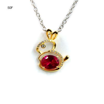 China Round Diamond Prong Set 18K Gold Necklace 1.00 Carat Gemstone for sale