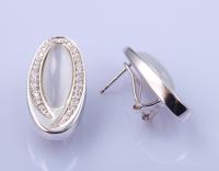 China Classic CZ Stud Ohrringe 925 Zilver Elegant Ronde Drop Heart Pear Design Te koop