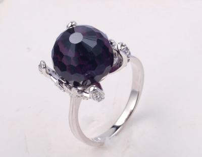 China 925 Silver Black Agate Stone Rings For Women Unisex Casual Party Anniversary - Various Shapes Available for sale