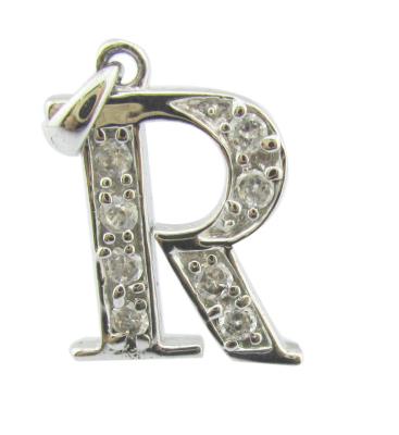 China Alphabet letter charms 18K Gold Plated Alphabet Pendant for Your Collection pendant chain diamond alphabet pendant for sale