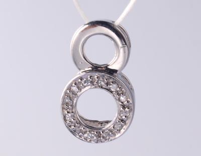 China Infinity Hollow Circle1.25mm/1.5mm Geometric Series 925 Sterling Silver Zircon Pendant with Laser or Engraved Logo for sale