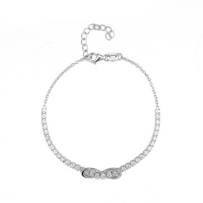 China Bowknotmozaïek 925 de Zilveren de Armband9.58g Cartier Juste V.N. Clou Diamond Bracelet van CZ Te koop