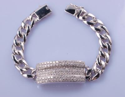 China Aaa-Zirkon 92,5 Sterling Silver Bracelets 17cm Cartier Permanent Bracelet zu verkaufen