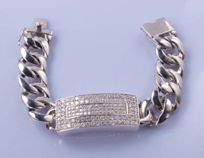 China der Fernbeziehungs-75g Armband-Silber Geschenk-der Armband-18cm 12mm Cuban Link zu verkaufen