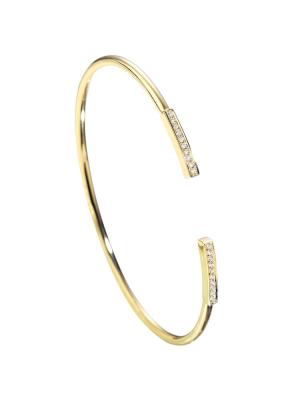 China Kreis-Armband-Satz Diamond Bangles 4.0g 0.12ct 18K Goldoffener zu verkaufen