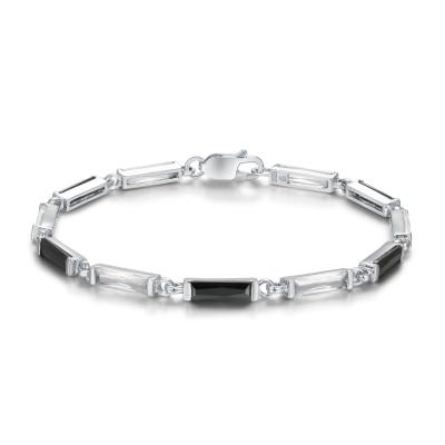 China Micropave 925 silberne CZ-Armband-Ketten Sterling Silver Tennis Bracelet zu verkaufen