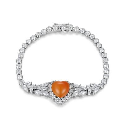 China Sterling Silver Gemstone Bracelet Tennis-Art Rhodium des Adlig-925 überzog zu verkaufen