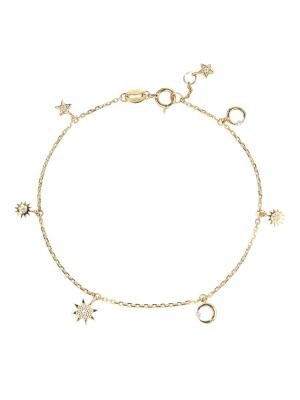 China pulsera iluminada del oro de la maravilla de Diamond Bracelets 0.08ct del oro de 1.7gram 18K en venta