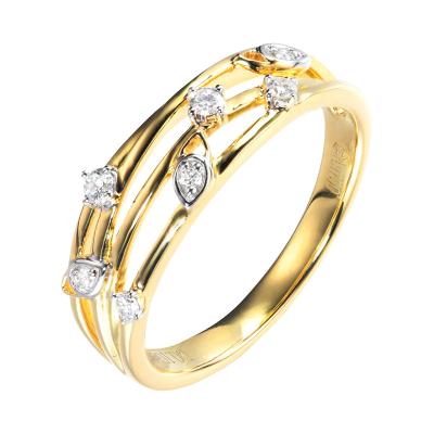 China 0.1ct 18K Gouden Diamond Rings VERSUS Duidelijkheids3gram Edele Stijl Te koop