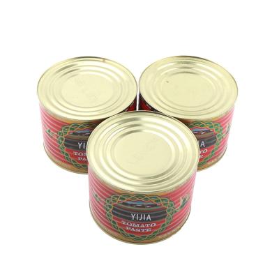 China 20-24%28-30% 36-38% 30-32% YIJIA high quality canned tomato 400g sauce with good taste for sale