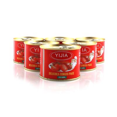 China 20-24%28-30% double 36-38% 30-32% YIJIA concentrated 28-30 brix red color natural tomato sauce for sale