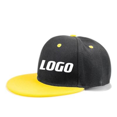 China OEM Logo Custom Classic Manufacturer Customized MOQ 50pcs Dad Hat High Quality COMMON Brim Flat Panel Hat Snapback Hat Unisex Snapback Hat for sale