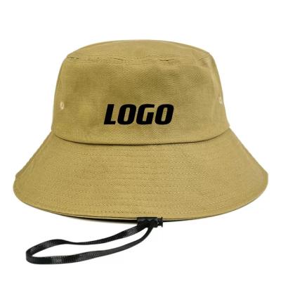 China Parasol Factory Custom Embroidered Wide Brim Washed Cotton Safari Bad Men Hiking Fishing Bunny Bucket Hat for sale