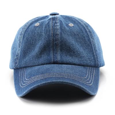 China JOINT Luxury Brand Vintage OEM Kids Suede Jeans COMMON Sports Boys Girls Sports Baseball Denim Hat Unstructured Dad Hat With Custom Logo for sale