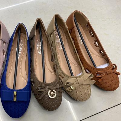 China Beautiful and cheap women's formal embroidery pump buckle style ladies casual 2022 newest fashion trend shoes led closed toe flat shoes for sale