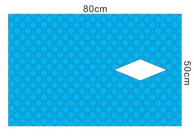 Cina Chirurgico eliminabile della laparotomia copre il materiale blu della carta di colore di 75x80 cm in vendita