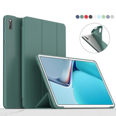 China Fanshion Tablet Case For Huawei MatePad Pro PU 12 6 10 8 Leather Flip Stand Protective Cover For MatePad 10.4 10.8 11 M6 8.4 Case for sale