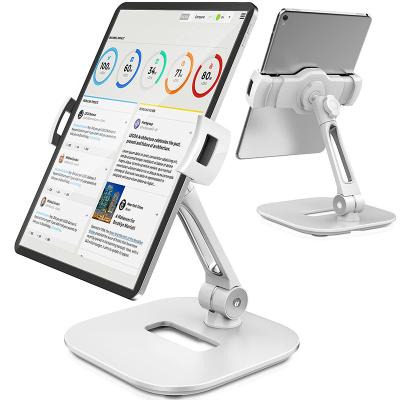 China Fasion Stylish Aluminum Tablet Stand, iPad Stand, 360 Swivel Folding iPad iPhone Desk Mount Stand Fits 4-11