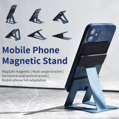 China New High Quality Solid Color Waterproof Multi-angle Card Slot Phone Foldable Magnetic Leather Stand For iPhone 12 13 Series for sale