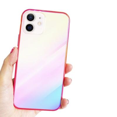 China Wholesale Shockproof Color Diagonal Plated Wire Transparent Soft Edge Printed Polished Phone Case For iPhone 12 13 Pro Max for sale