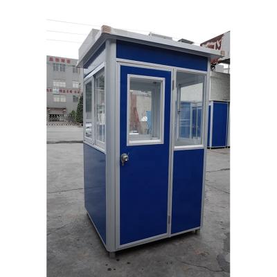 China Mini Box Shopping Security Booth House Modern Prefab Portable Small Size Security Guard for sale