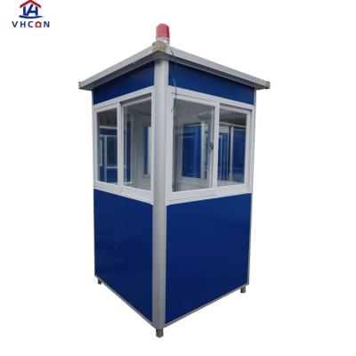 China Customized Modern Mobile Rainproof Aluminum Guard House Security Booth for sale