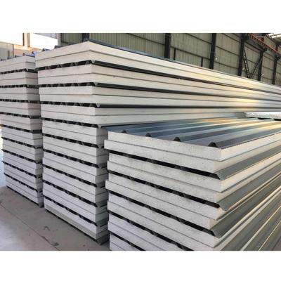 China Modern High Quality Sandwich Panel Garage Sandwich 100mm PIR EPS Foam Sandwich Panel Calcium Silicate Panel for sale