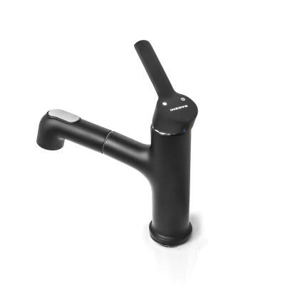 China Pull Out Spray High Performance Deck Mounted Pull Out Torneiras De Lavabo & Banheira Black Faucets 2023 Taps For Bathroom Sinks for sale