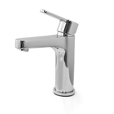 China Metered Faucets GaoZhi High Performance Single Hole Brass Body Zinc Handle Bathroom Taps Basin Mixer Faucet Bathroom for sale