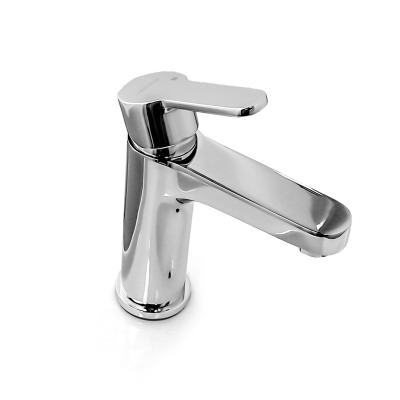 China Metered Faucets Custom Design High Quality Brushed Nickel Brass Body Bathroom Faucet Manufacturer Faucet Sink Slim Taps Faucet for sale