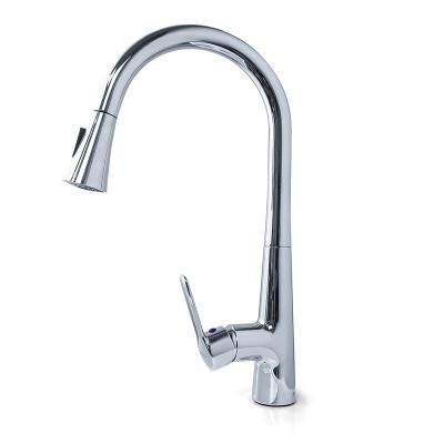 China Pull Out Spray GaoZhi Top Quality Zinc Alloy Cartridge Long Neck Kitchen Water Faucet Kitchen Sink And Faucet Kitchen Faucet Mixer for sale