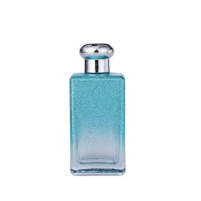 China Unique Luxury Classic Cube Perfume Bottle 100ml Empty Square Packaging In Recyclable Glass Eco - Friendly In Technical for sale