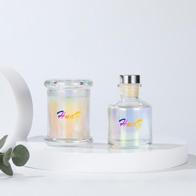 China Custom Logo Glass Scented Bottle 50ml Aromatherapy Glass Bottle Diffuser Bottle for sale