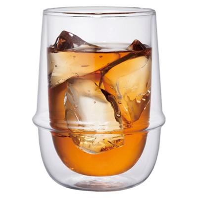 China Custom Double Wall Whiskey Double Wall Glass Tea Coffee Double Wall Wine Glass Glass for sale