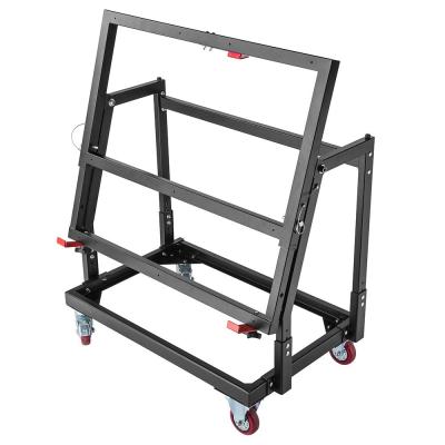 China Durable Folding Material Mate Panel Carrier Cart and Store Rack Platform Cart for sale