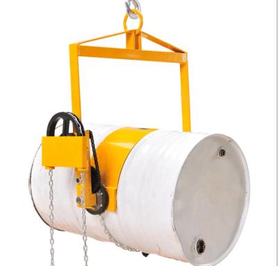 China Building material stores geared vertical drum lifter/cable drum lifter/forklift drum lifter for sale