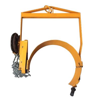 China Manual vertical building material stores drum lifter/cable drum lifter/forklift drum lifter for sale