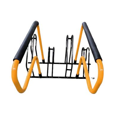 China Durable Compact Bike Rack Storage Rack Heavy Duty Flat Pack 4 Bike Rack For Bicycle Parking for sale