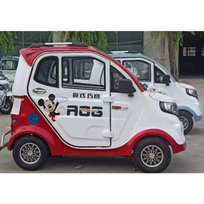 China New Energy iron steel electric car four-wheeled adult women take oil and electricity battery car dual-function children's family car for sale