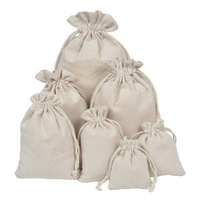 China Modern Drawstring Cotton Bags Coffee Dust Eco Logo Printed Bags Cotton Plain Soft Cotton Drawstring Bags Jewelry Packaging for sale