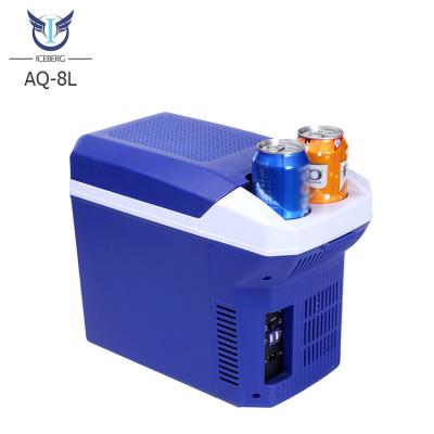 China Cool 20degree 8L Car Refrigerator Heating Boxcar Home Refrigeration 12v Mini Cigarette Lighter Plug for sale