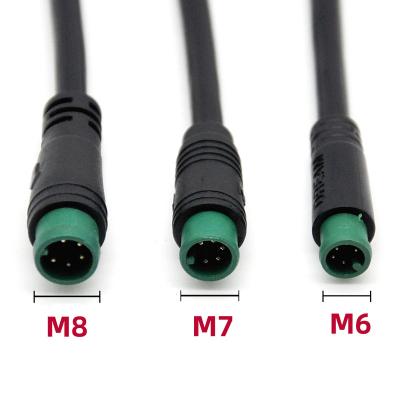 China China DREAM Bike M6 M7 M8 Waterproof IP65 2pin 3pin 4pin 5pin 6pin Electrical Cable Wire Waterproof Bike Connector Factory for sale