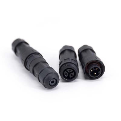 China Electric Bike Mini Waterproof Power Plug Socket M16 3 Pin Crcular IP68 Plastic Screw Connector for sale