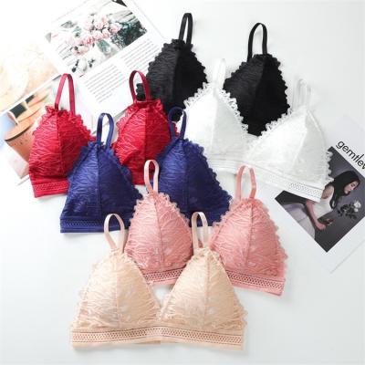 China Beautiful ladies camisole fashion back underwear anti-failure high elastic lace wrap chest strap trunk protection base for sale