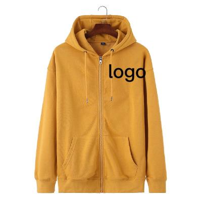 China Autumn and Winter Anti-wrinkle Sweater Loose Men's Logo Clothing Jacket Hooded Zipper Men's Zipper Couples Cardigan Work Hoodie for sale