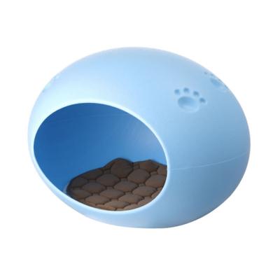 China Sustainable Modern Egg Shaped Indoor Durable Dog Plastic Cat Nest House Pet Kennel Dog Sleeping House for sale