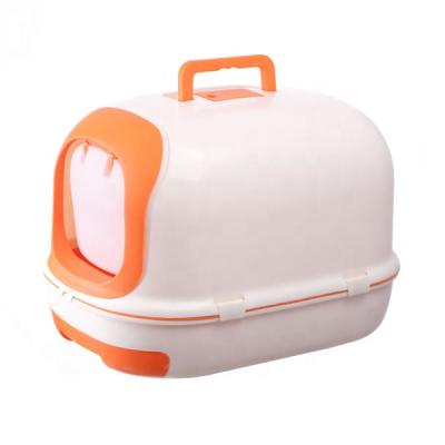 China Large Space Viable Wholesale Space Portable Cat Toilet Box Cat Litter Freestyle for sale